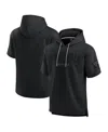 Fanatics Men's And Women's Black Jacksonville Jaguars Elements Ready Short Sleeve Pullover Hoodie In Black
