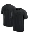 Fanatics Men's And Women's Black Las Vegas Raiders Elements Flex Tri-blend T-shirt In Black