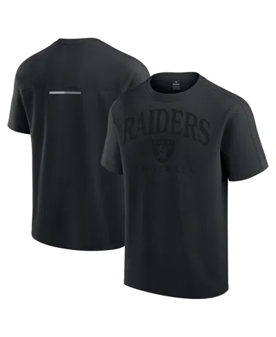 Fanatics Men's And Women's Black Las Vegas Raiders Elements Flex Tri-blend T-shirt