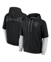 Fanatics Men's And Women's Black Las Vegas Raiders Sleek Elements Pullover Hoodie In Black