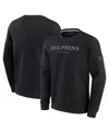 Fanatics Men's And Women's Black Miami Dolphins Elements Unlimited Fleece Pullover Sweatshirt In Black