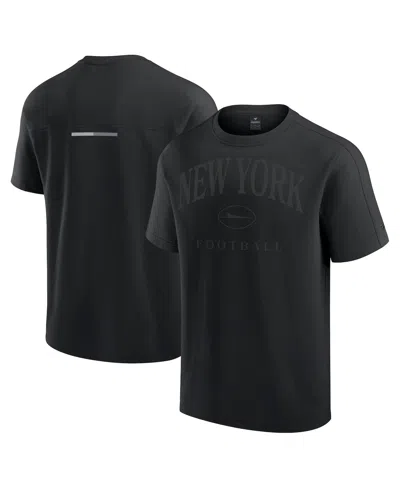 Fanatics Men's And Women's Black New York Jets Elements Flex Tri-blend T-shirt