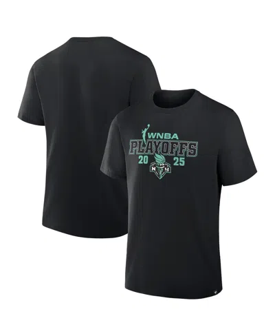 Fanatics Men's And Women's Black New York Liberty 2025 Wnba Playoffs T-shirt