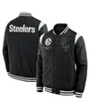 Fanatics Men's And Women's Black Pittsburgh Steelers Elements Elite Full-snap Jacket In Black