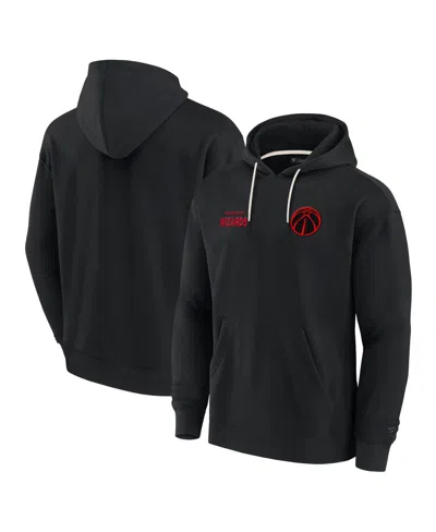 Fanatics Men's And Women's Black Washington Wizards Elements Super Soft Fleece Pullover Hoodie
