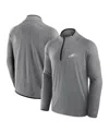 Fanatics Men's And Women's Charcoal Philadelphia Eagles Front Office Performance Primary Quarter-zip Jacket In Gray