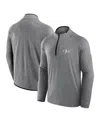 Fanatics Men's And Women's Charcoal San Francisco 49ers Front Office Performance Primary Quarter-zip Jacket In Gray