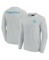 Fanatics Men's And Women's Gray Charlotte Fc Elements Super Soft Long Sleeve T-shirt In Gray