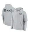 Fanatics Men's And Women's Gray Chicago Bears Sleek Elements Pullover Hoodie In Gray