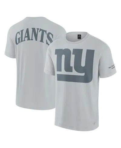 Fanatics Men's And Women's Gray New York Giants Elements Iconic T-shirt
