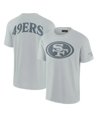 Fanatics Men's And Women's Gray San Francisco 49ers Elements Iconic T-shirt