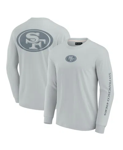 Fanatics Men's And Women's Gray San Francisco 49ers Elements Strive Long Sleeve T-shirt