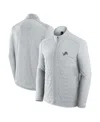 Fanatics Men's And Women's Gray/heather Gray Detroit Lions Front Office Tonal Full-zip Jacket In Gray,heather Gray