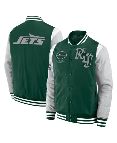 Fanatics Men's And Women's Green New York Jets Elements Elite Full-snap Jacket