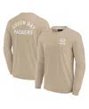 Fanatics Men's And Women's Khaki Green Bay Packers Elements Super Soft Long Sleeve T-shirt In Khaki