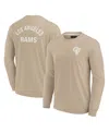 Fanatics Men's And Women's Khaki Los Angeles Rams Elements Super Soft Long Sleeve T-shirt In Khaki