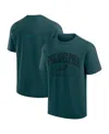 Fanatics Men's And Women's Midnight Green Philadelphia Eagles Elements Flex Tri-blend T-shirt In Green