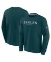 Fanatics Men's And Women's Midnight Green Philadelphia Eagles Elements Unlimited Fleece Pullover Sweatshirt In Green