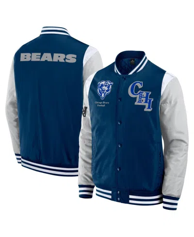 Fanatics Men's And Women's Navy Chicago Bears Elements Elite Full-snap Jacket