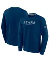 Fanatics Men's And Women's Navy Chicago Bears Elements Unlimited Fleece Pullover Sweatshirt In Navy