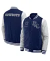 Fanatics Men's And Women's Navy Dallas Cowboys Elements Elite Full-snap Jacket In Navy