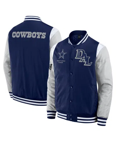 Fanatics Men's And Women's Navy Dallas Cowboys Elements Elite Full-snap Jacket