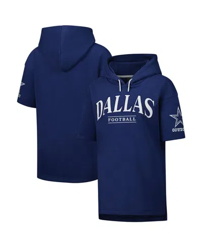 Fanatics Men's And Women's Navy Dallas Cowboys Elements Ready Short Sleeve Pullover Hoodie