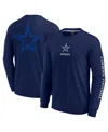 Fanatics Men's And Women's Navy Dallas Cowboys Elements Strive Long Sleeve T-shirt In Navy