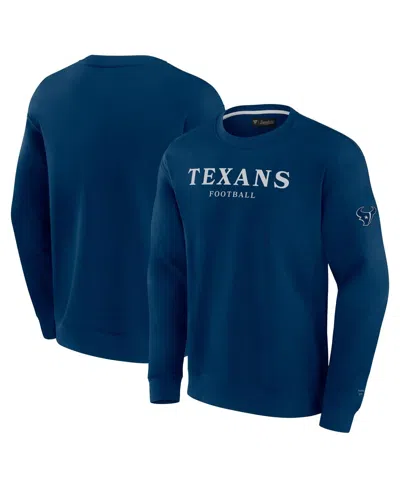 Fanatics Men's And Women's Navy Houston Texans Elements Unlimited Fleece Pullover Sweatshirt
