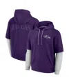 Fanatics Men's And Women's Purple Baltimore Ravens Sleek Elements Pullover Hoodie In Purple