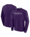 Fanatics Men's And Women's Purple Minnesota Vikings Elements Unlimited Fleece Pullover Sweatshirt In Purple