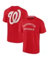 Fanatics Men's And Women's Red Washington Nationals Elements Super Soft Short Sleeve T-shirt In Red