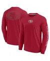 Fanatics Men's And Women's Scarlet San Francisco 49ers Elements Strive Long Sleeve T-shirt In Scarlet
