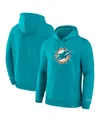 Fanatics Men's Aqua Miami Dolphins Legacy Fleece Pullover Hoodie In Aqua