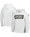Fanatics Men's Ash San Antonio Spurs Softhand Raglan Tri-blend Pullover Hoodie In Ash