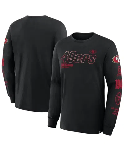 Fanatics Men's Big & Tall Checkdown Pass Long-sleeve Screen-print T-shirt In Multi