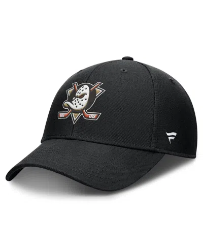 Fanatics Men's Black Anaheim Ducks Adjustable Hat