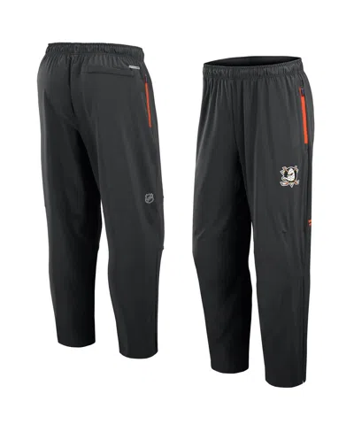 Fanatics Men's Black Anaheim Ducks Authentic Pro Rink Coaches Pants