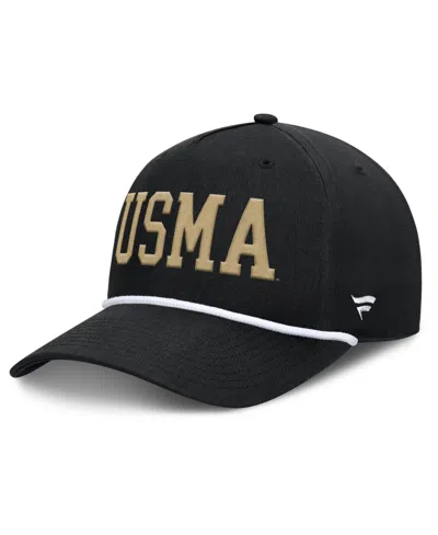 Fanatics Men's Black Army Black Knights Foul Ball Rope Adjustable Hat