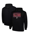 Fanatics Men's Black Atlanta Falcons Big Tall Pop Pullover Hoodie In Black