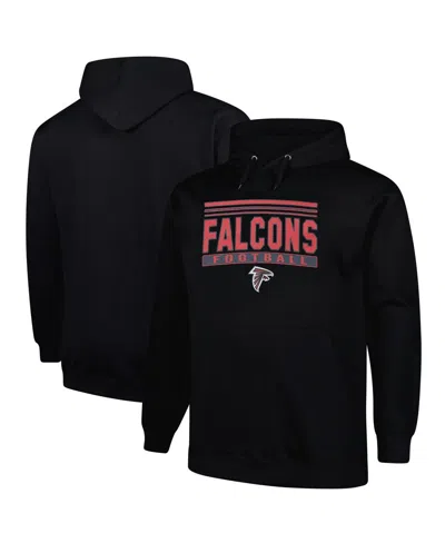 Fanatics Men's Black Atlanta Falcons Big Tall Pop Pullover Hoodie