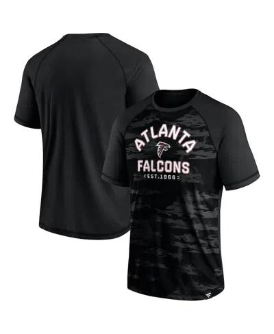 Fanatics Men's Black Atlanta Falcons Hail Mary Raglan T-shirt