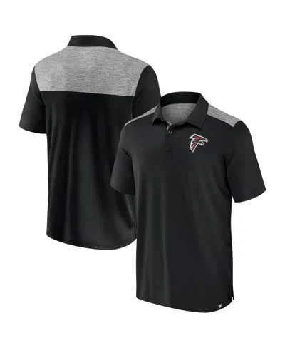Fanatics Men's Black Atlanta Falcons Long Shot Polo Shirt