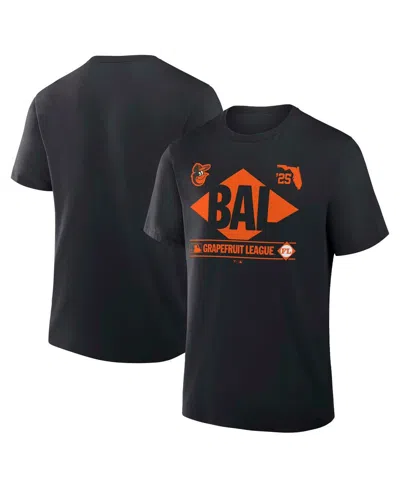 Fanatics Men's Black Baltimore Orioles 2025 Spring Training Grapefruit League True Icon T-shirt