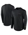Fanatics Men's Black Dallas Cowboys Grind On Defender Long Sleeve T-shirt In Black