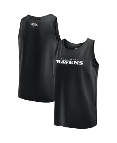 Fanatics Men's Black Baltimore Ravens Elements Tank Top