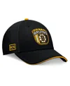Fanatics Men's Black Boston Bruins 2024 Nhl Draft On Stage Trucker Adjustable Hat In Black,gold