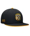 Fanatics Men's Black Boston Bruins 2024 Nhl Draft On Stage Trucker Adjustable Hat In Black,gold