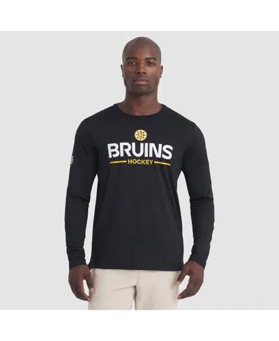 Fanatics Men's Black Boston Bruins Authentic Pro Rink Tech Long Sleeve T-shirt