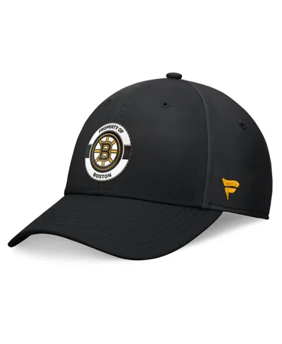 Fanatics Men's Black Boston Bruins Authentic Pro Training Camp Snapback Hat